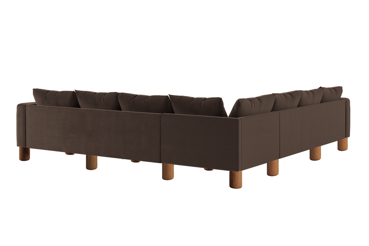 The Essential Corner Sectional | 7 Seat | Recycled Velvet