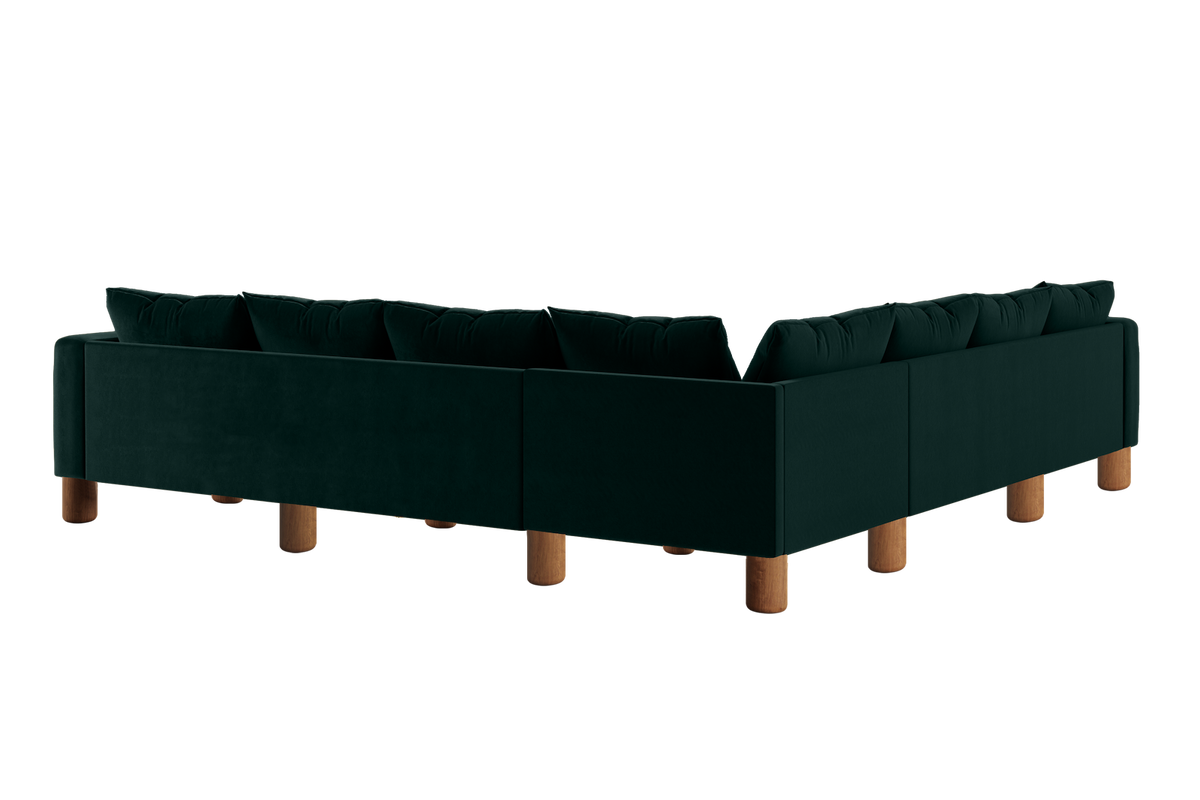 The Essential Corner Sectional | 7 Seat | Recycled Velvet