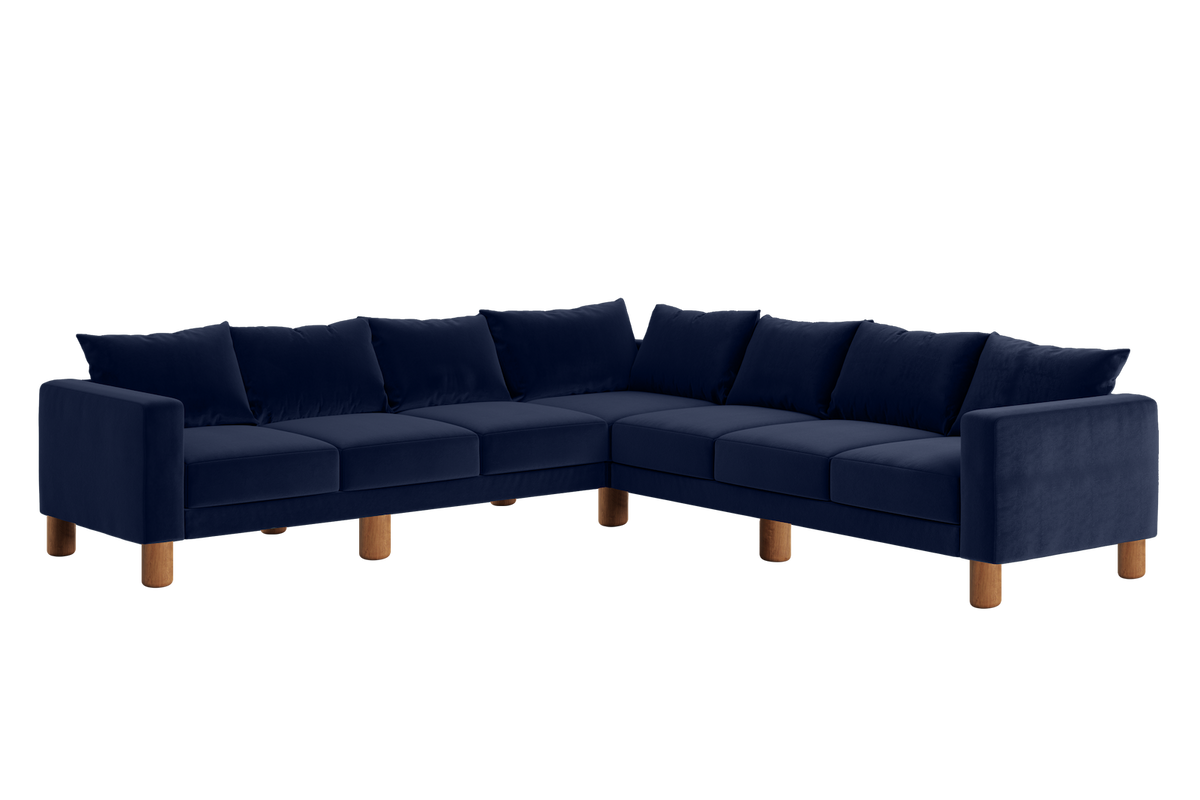 The Essential Corner Sectional | 7 Seat | Recycled Velvet