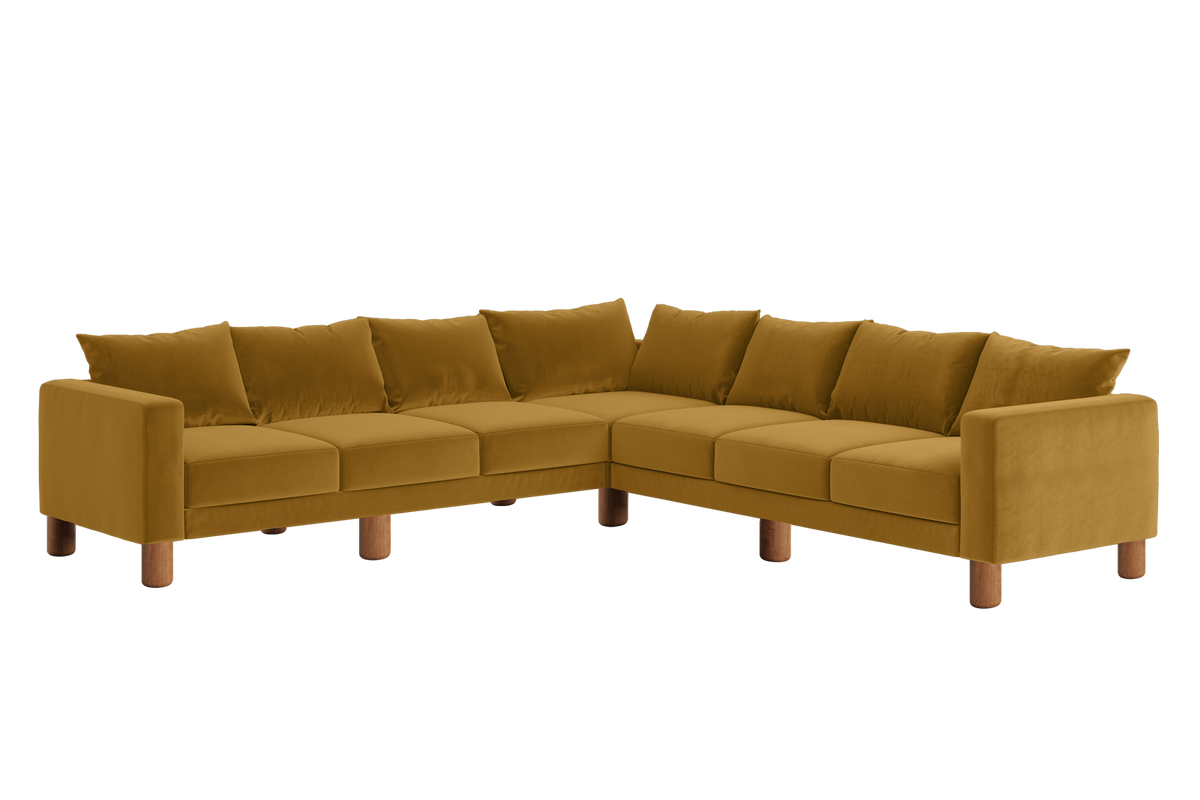 The Essential Corner Sectional | 7 Seat | Recycled Velvet