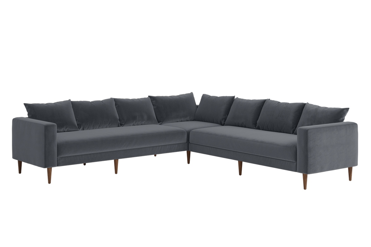 The Essential Corner Sectional | 7 Seat | Recycled Velvet