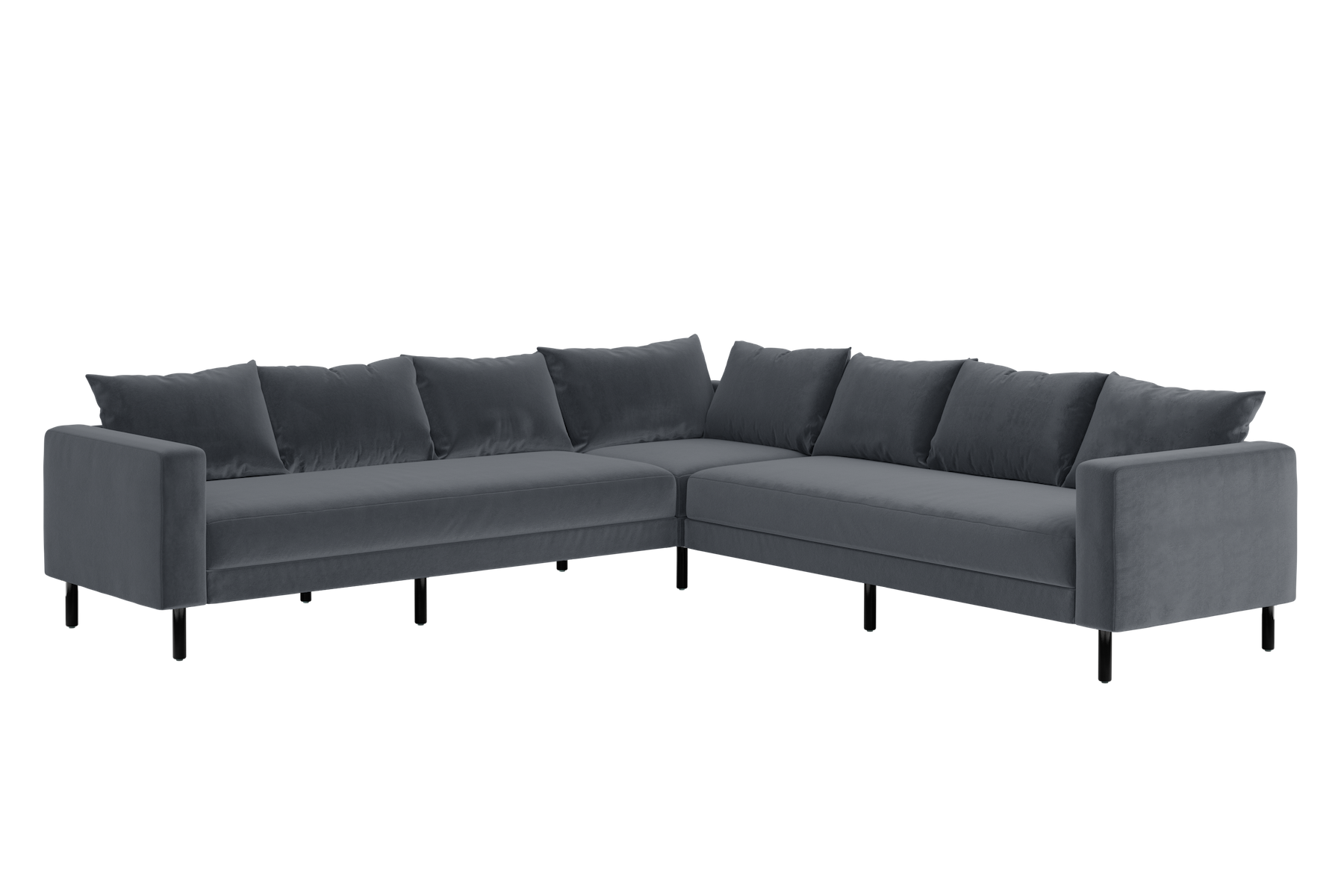 The Essential Corner Sectional | 7 Seat | Recycled Velvet