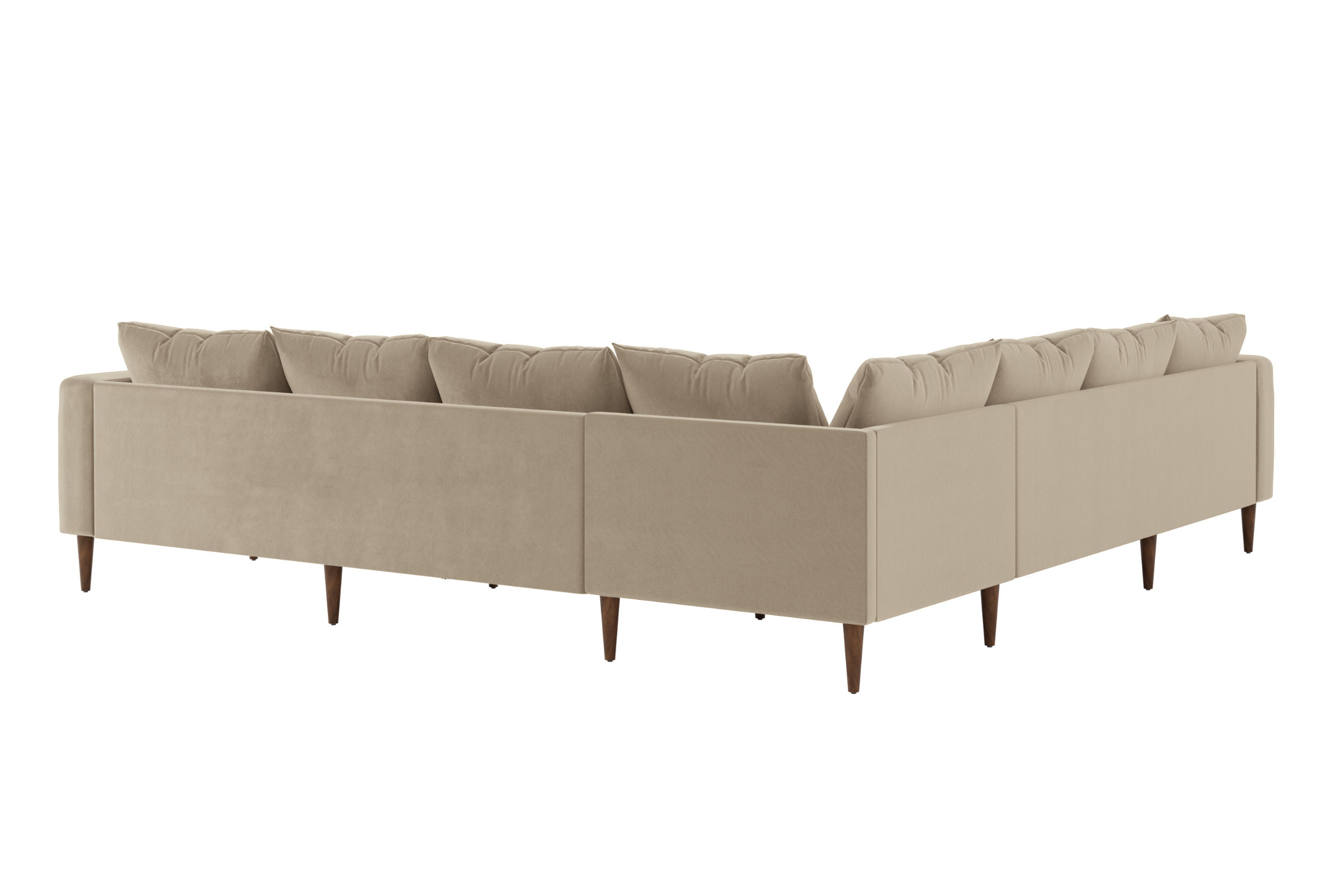 The Essential Corner Sectional | 7 Seat | Recycled Velvet