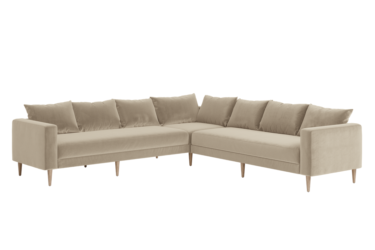 The Essential Corner Sectional | 7 Seat | Recycled Velvet