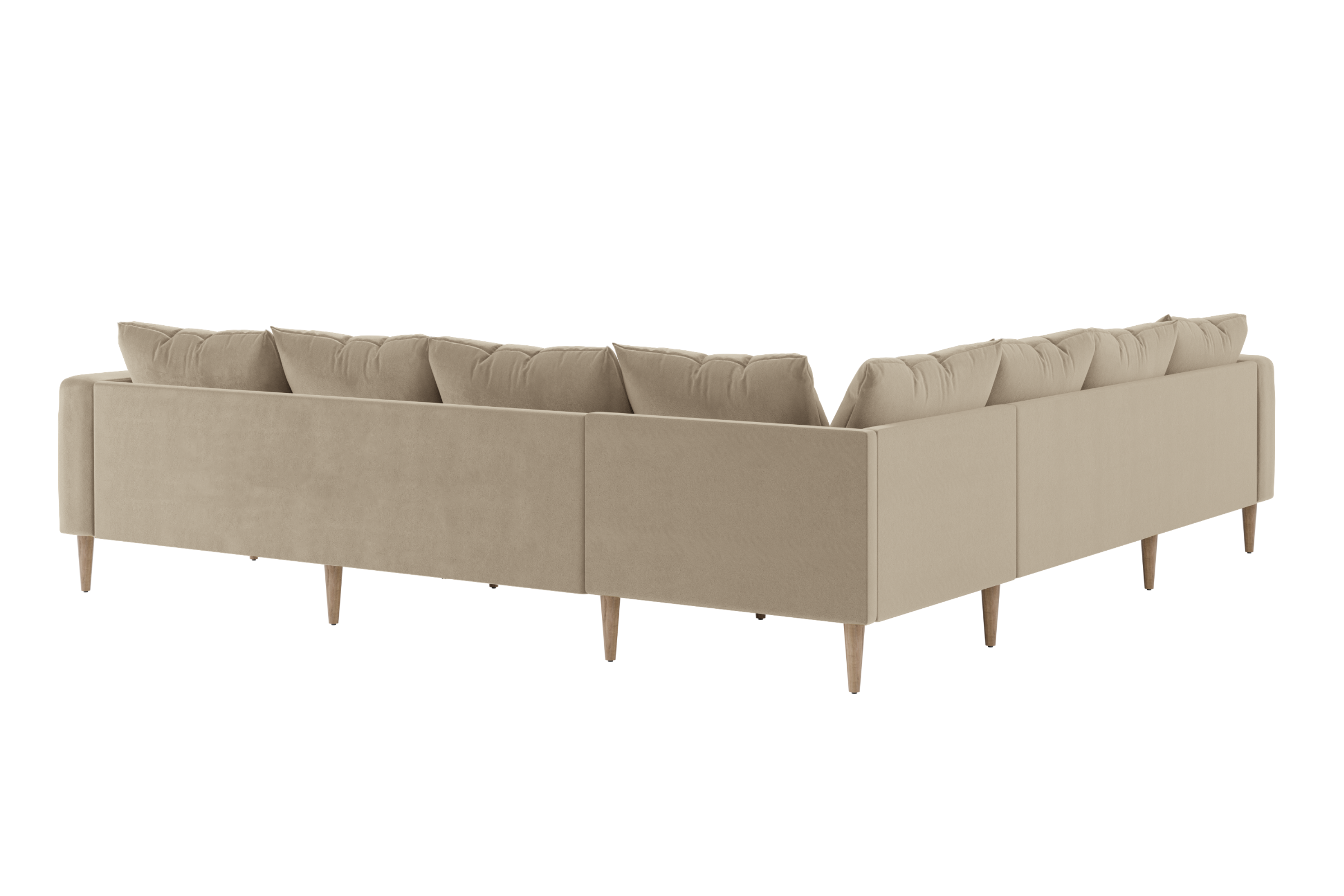 The Essential Corner Sectional | 7 Seat | Recycled Velvet