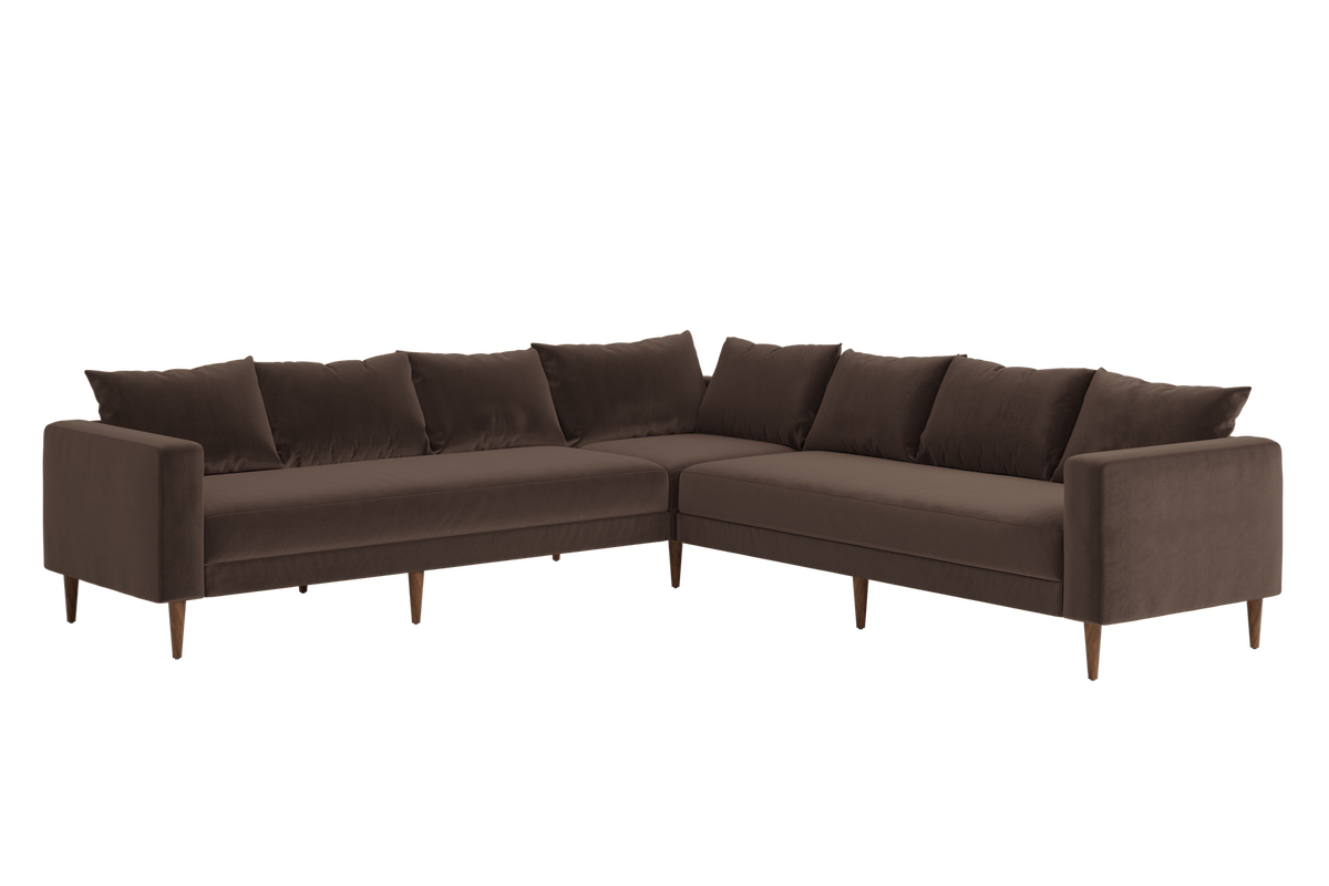 The Essential Corner Sectional | 7 Seat | Recycled Velvet