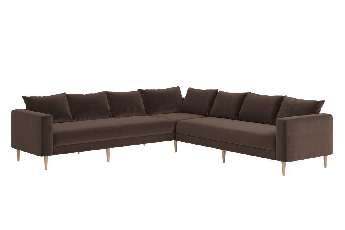 The Essential Corner Sectional | 7 Seat | Recycled Velvet