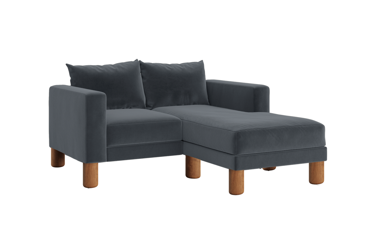 The Essential Loveseat Sectional | Recycled Velvet