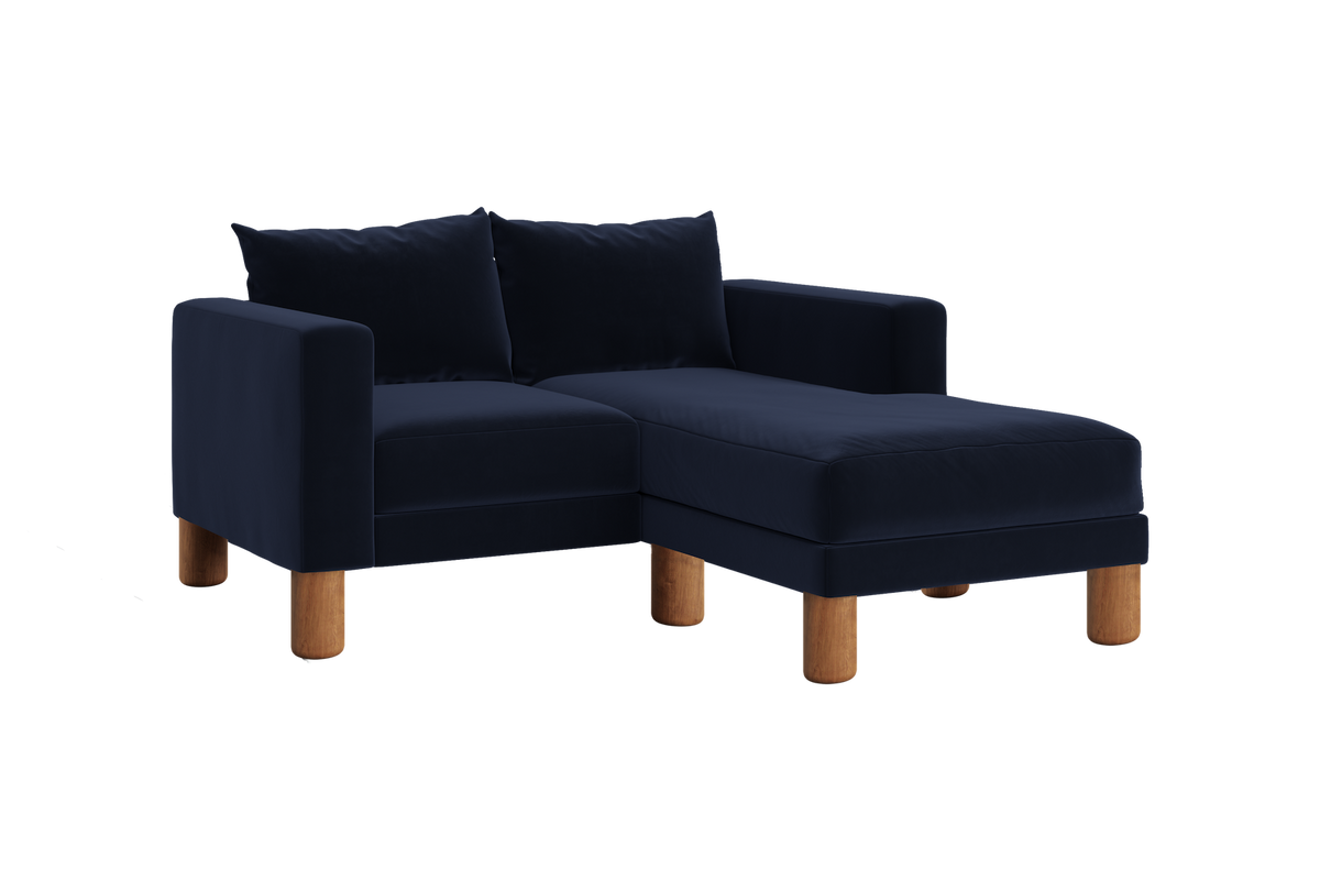 The Essential Loveseat Sectional | Recycled Velvet