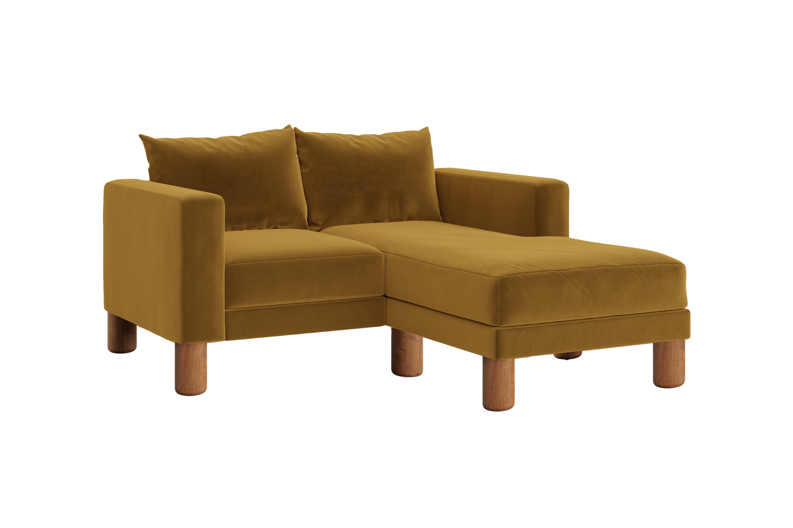 The Essential Loveseat Sectional | Recycled Velvet
