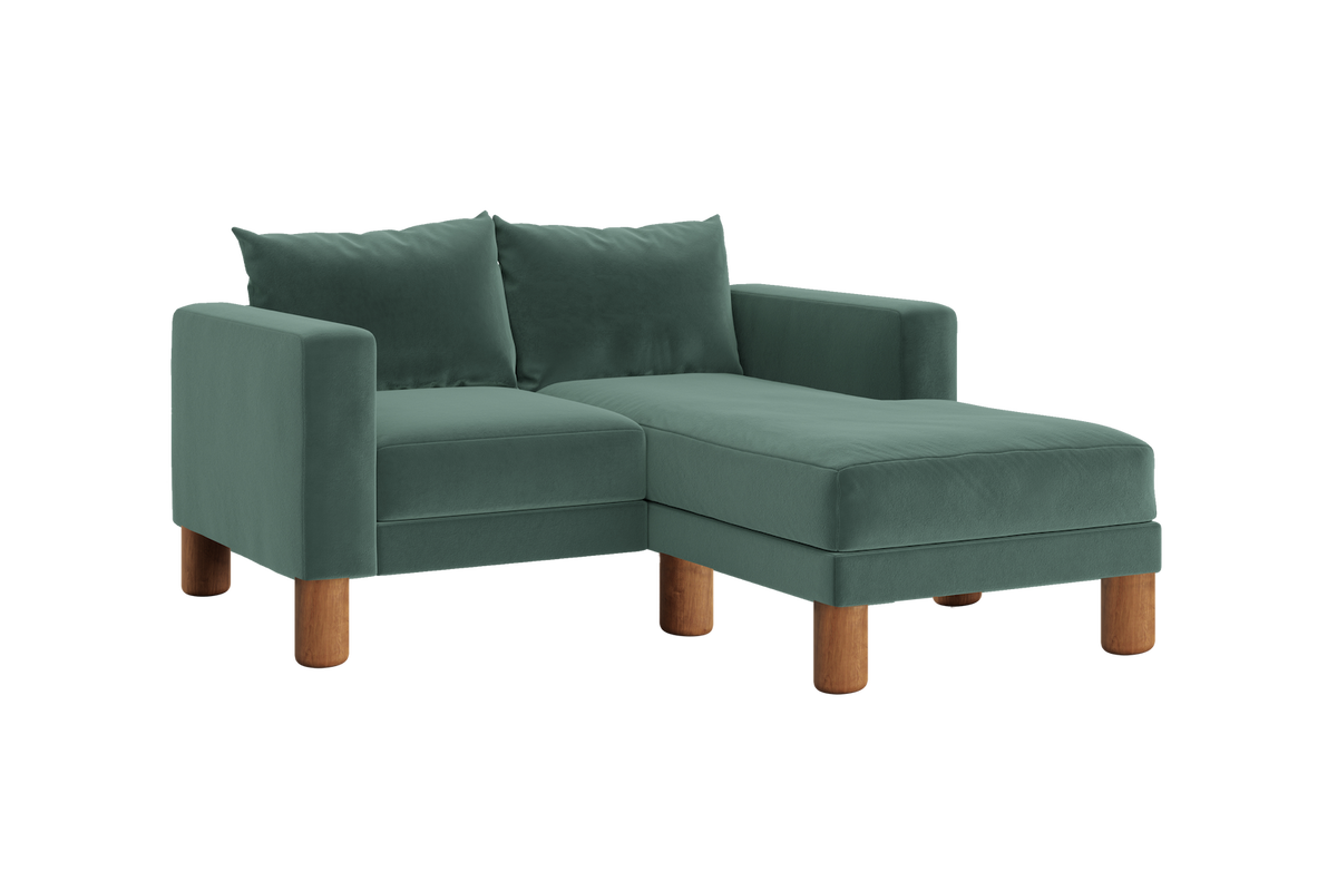 The Essential Loveseat Sectional | Recycled Velvet