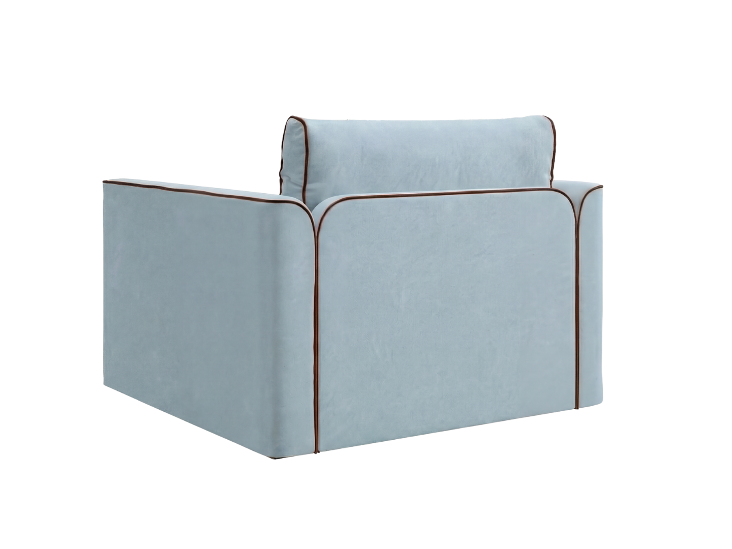 The Eclipse Sleeper Chair in Recycled Velvet