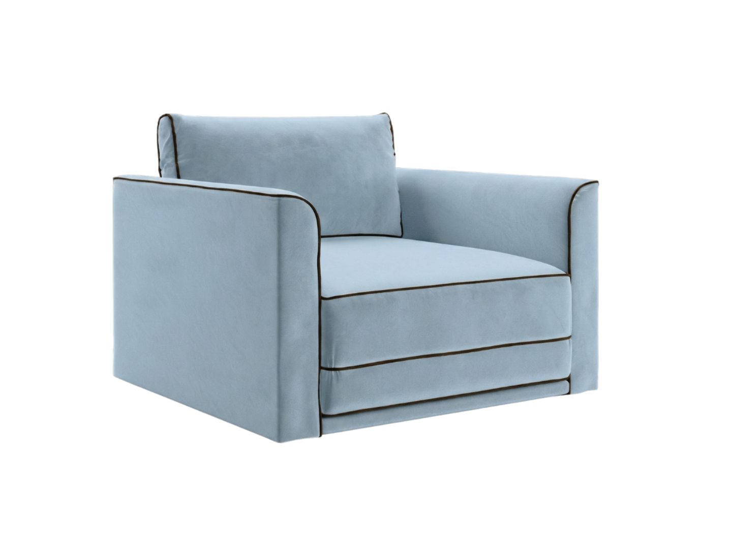 The Eclipse Sleeper Chair in Recycled Velvet