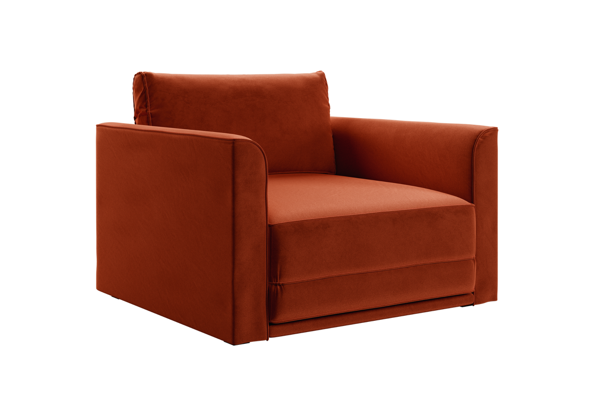 The Eclipse Sleeper Chair in Recycled Velvet