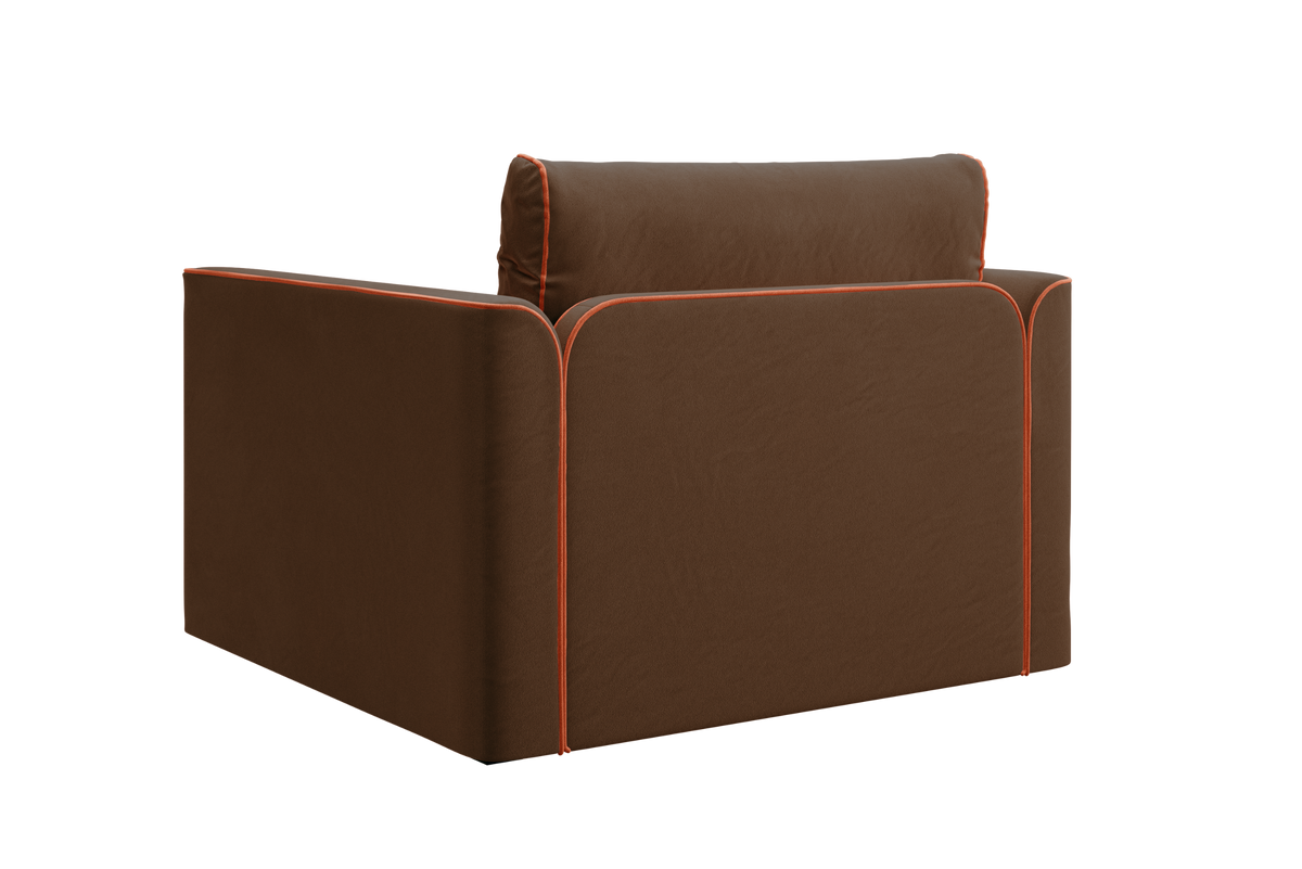 The Eclipse Sleeper Chair in Recycled Velvet