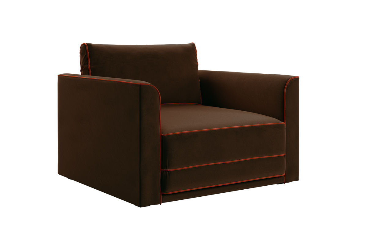 The Eclipse Sleeper Chair in Recycled Velvet