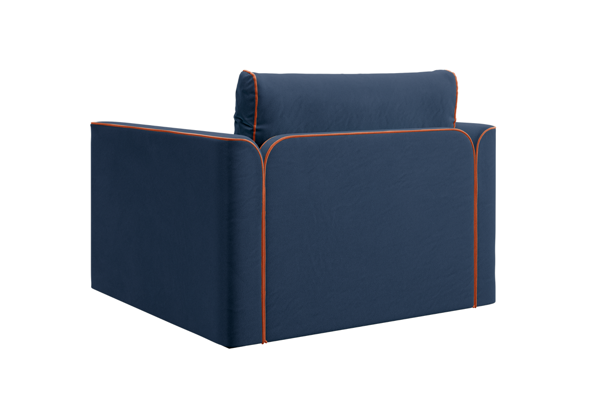 The Eclipse Sleeper Chair in Recycled Velvet