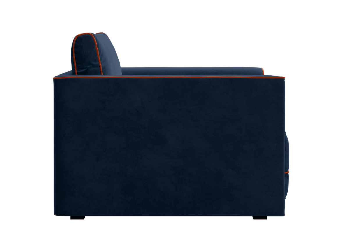 The Eclipse Sleeper Chair in Recycled Velvet