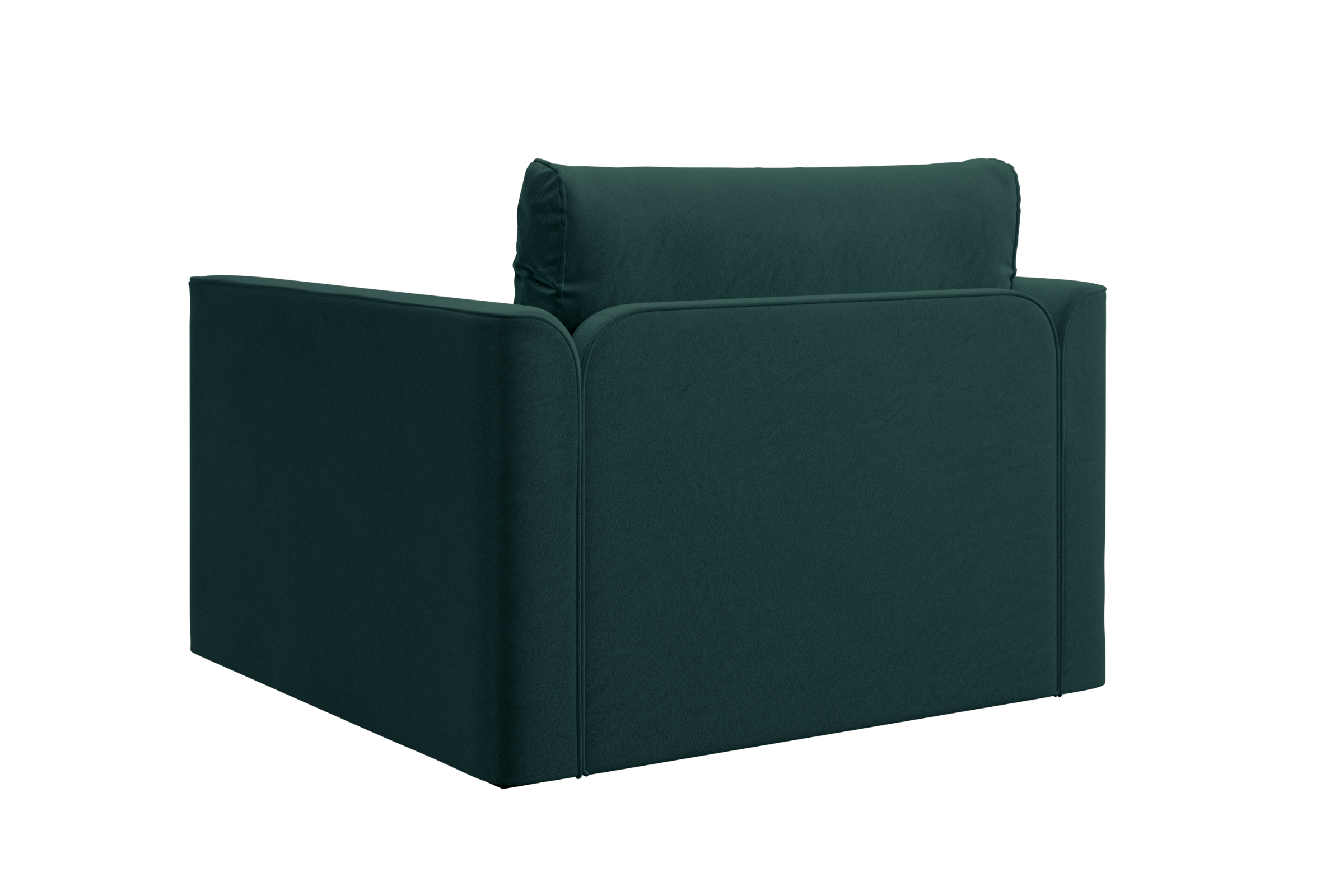 The Eclipse Sleeper Chair in Recycled Velvet