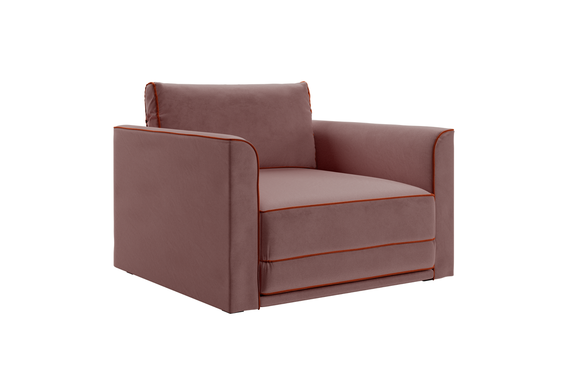 The Eclipse Sleeper Chair in Recycled Velvet