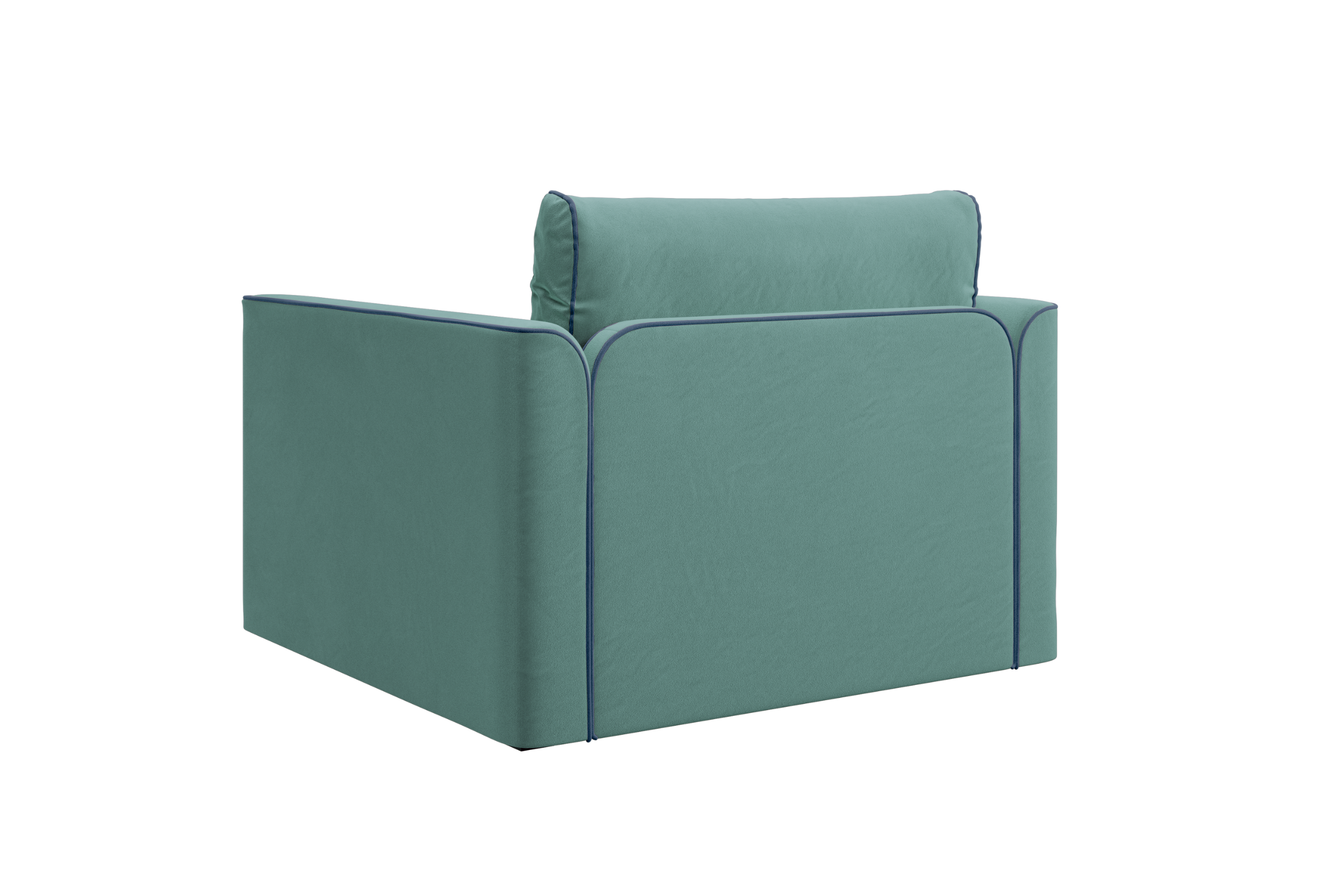 The Eclipse Sleeper Chair in Recycled Velvet
