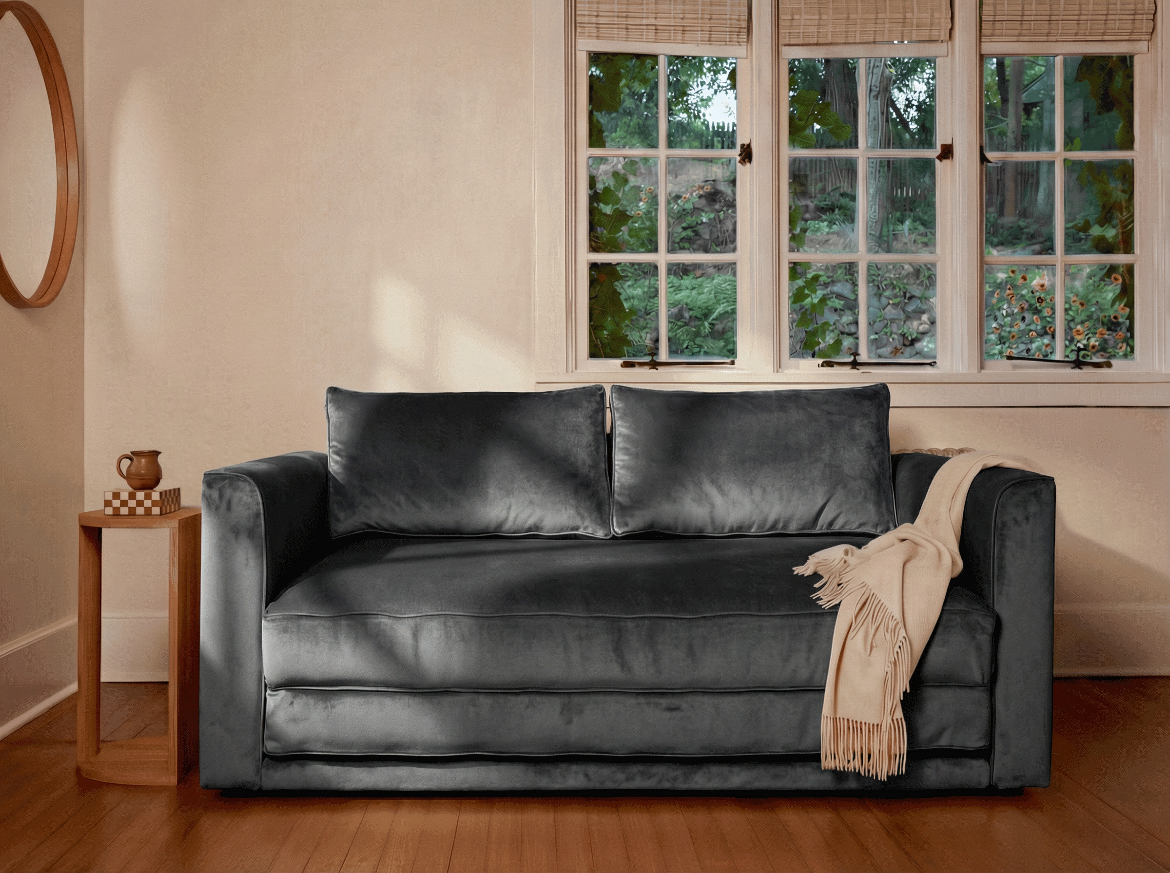 The Eclipse Sleeper Sofa | Recycled Velvet