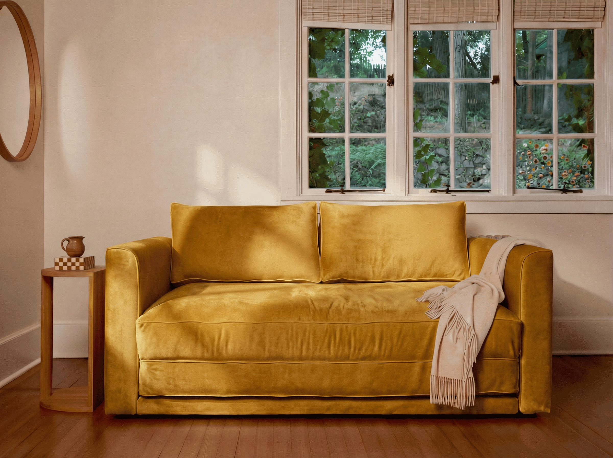 The Eclipse Sleeper Sofa | Recycled Velvet