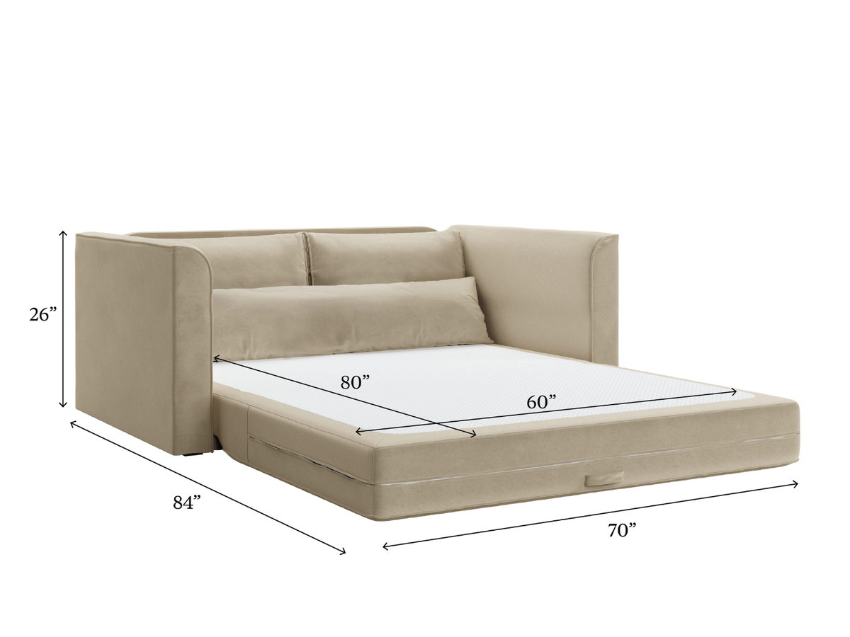 The Eclipse Sleeper Sofa | Recycled Velvet