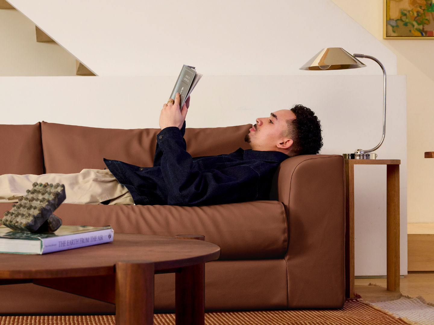 The Elevate Sectional | Cactus Leather