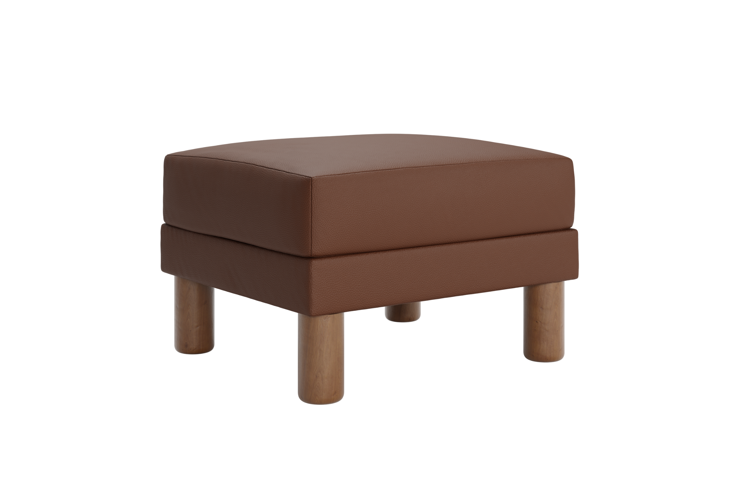 The Essential Ottoman | Cactus Leather