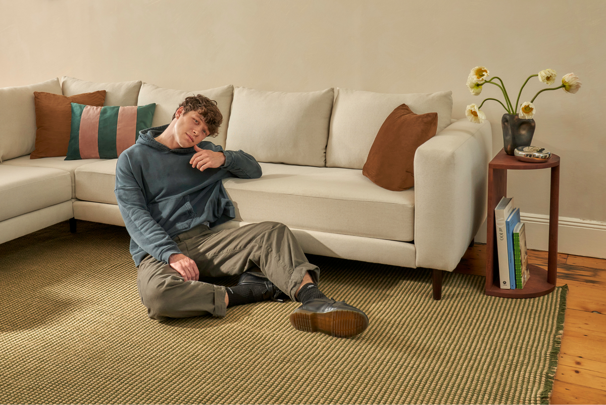 The Essential Corner Sectional | 5 Seat | Recycled Velvet