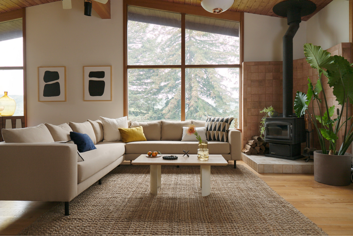 The Essential Corner Sectional | 5 Seat | Recycled Velvet