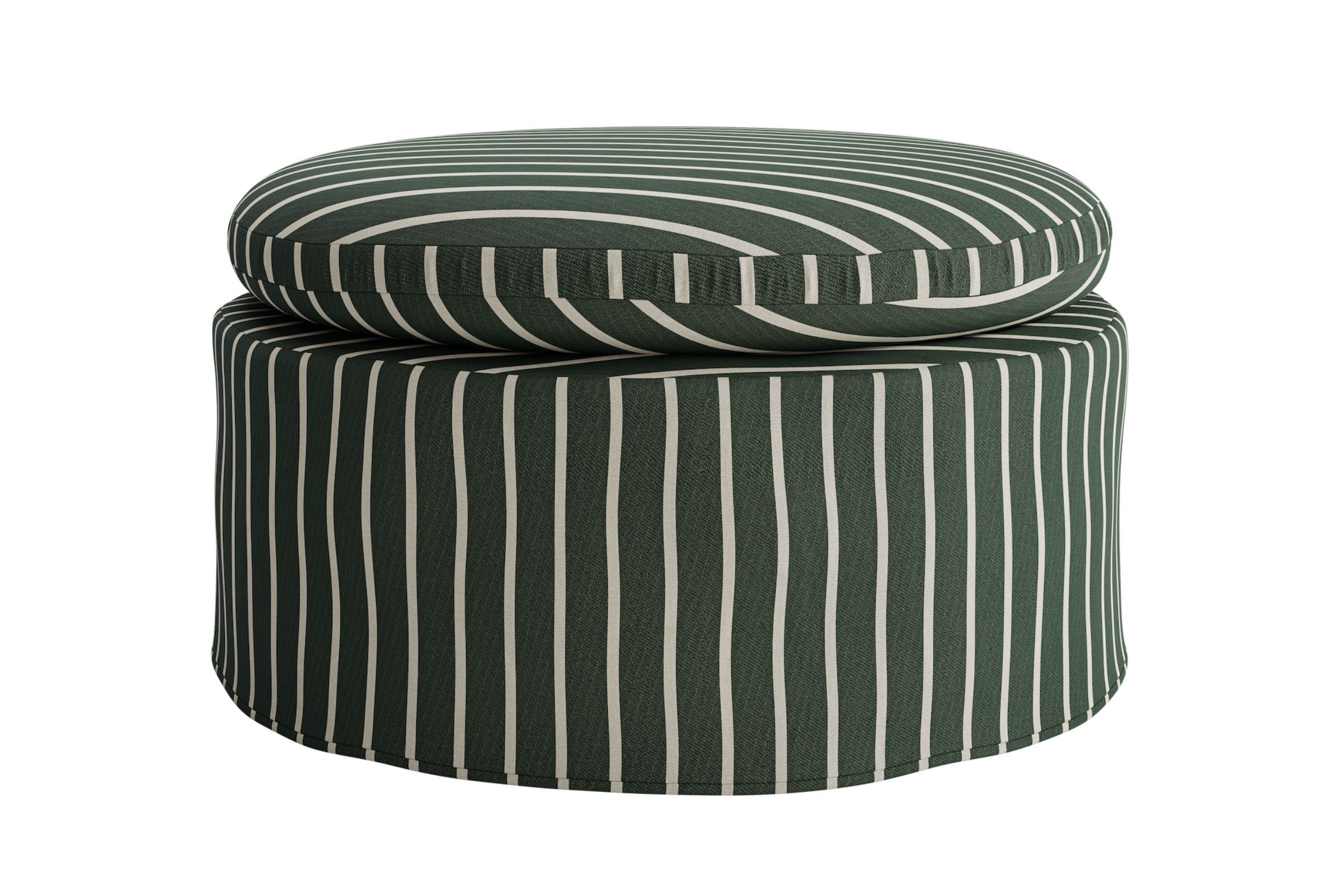 The Evergreen Ottoman | Hemp Blend