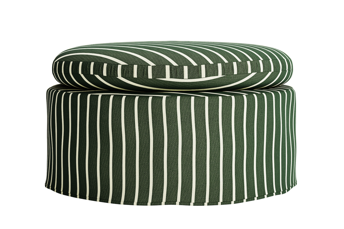 The Evergreen Ottoman | Hemp Blend