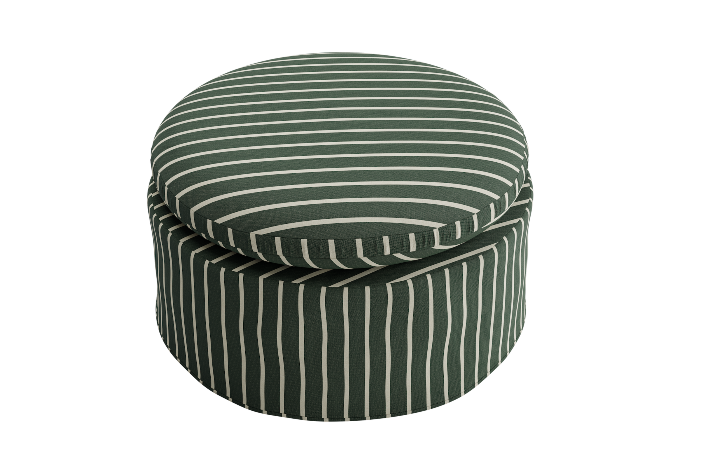 The Evergreen Ottoman | Hemp Blend