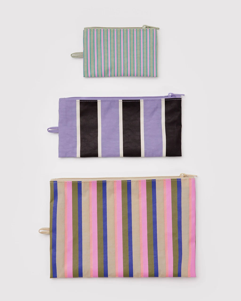 Flat Pouch Set | Candy Shop Stripes