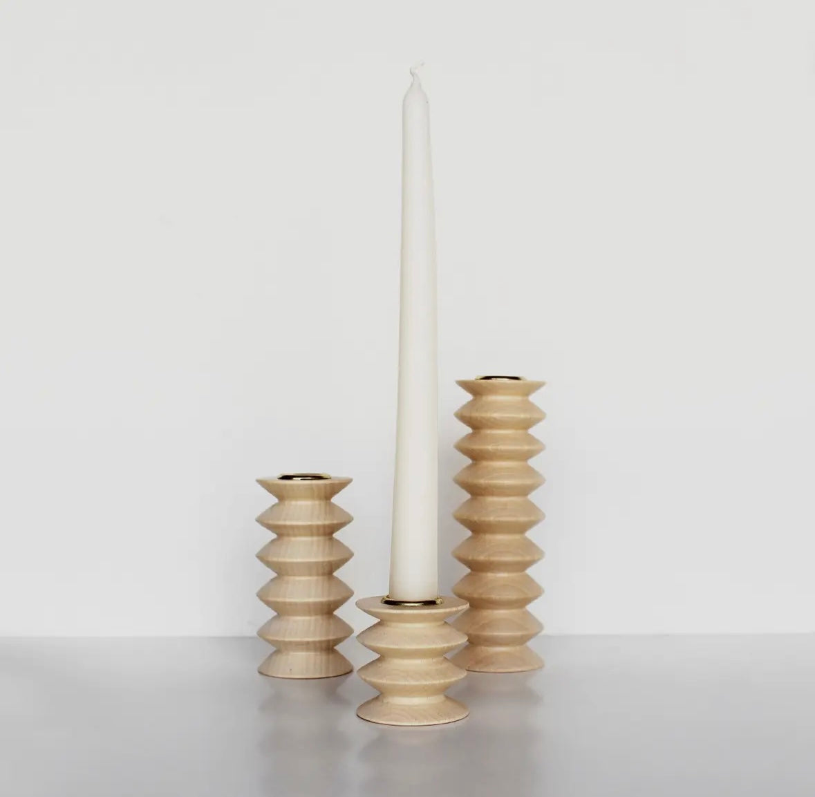 Wooden Candle Holder - Short Nº 2