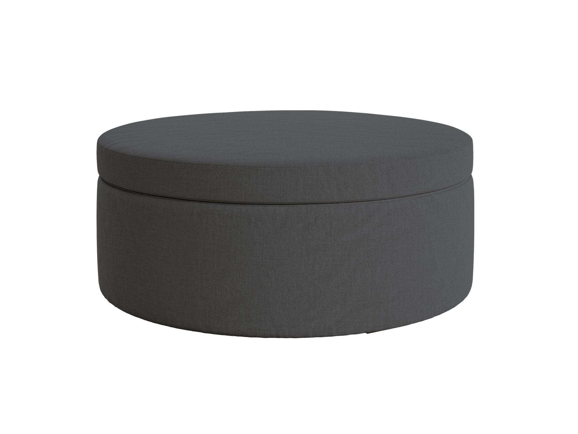 The Evergreen Storage Ottoman | Hemp