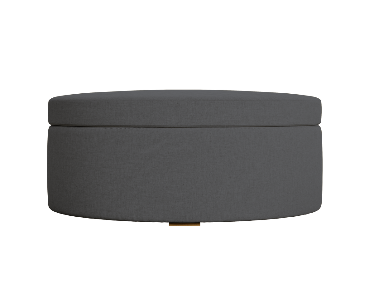 The Evergreen Storage Ottoman | Hemp