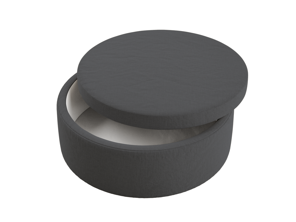 The Evergreen Storage Ottoman | Hemp
