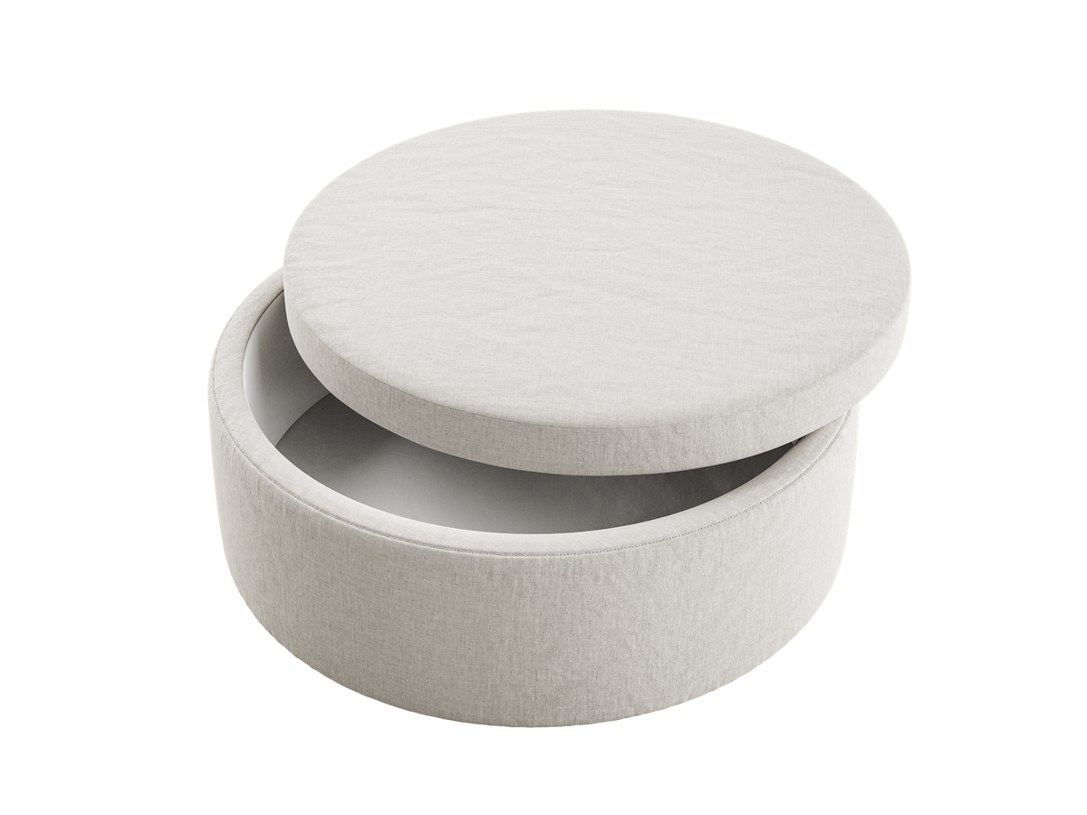 The Evergreen Storage Ottoman | Hemp
