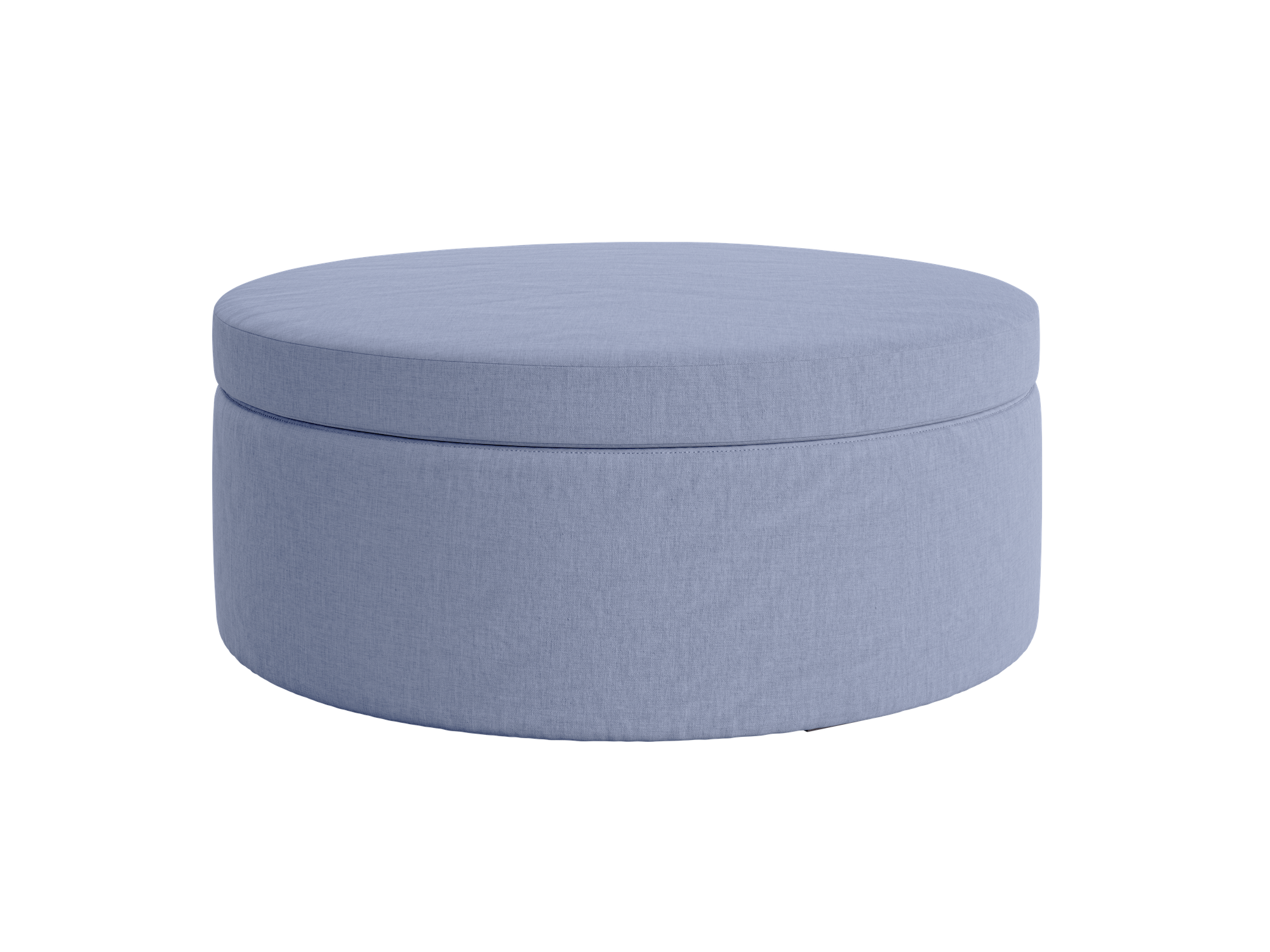 The Evergreen Storage Ottoman | Hemp