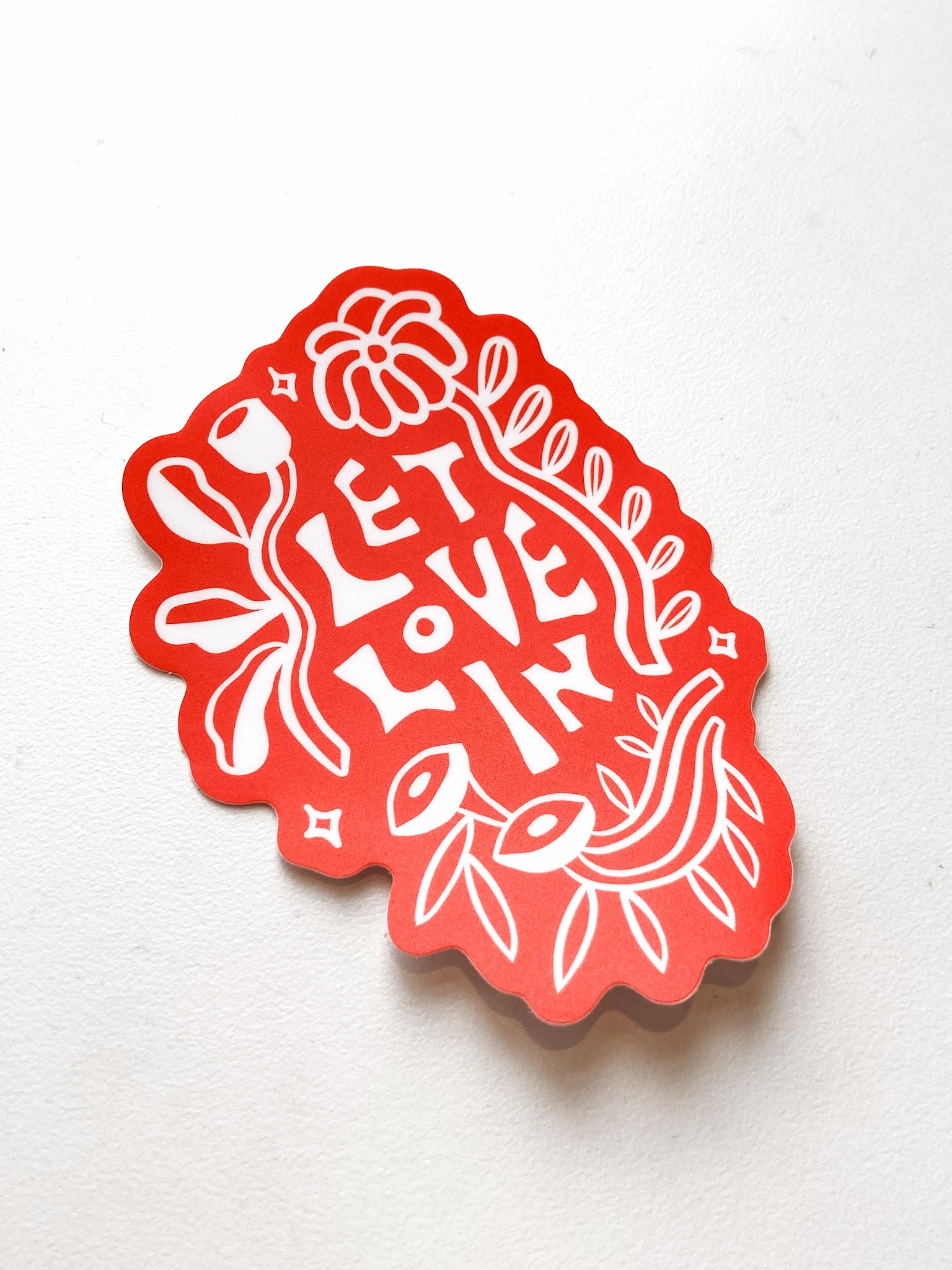 Let Love In Sticker by Rare Press