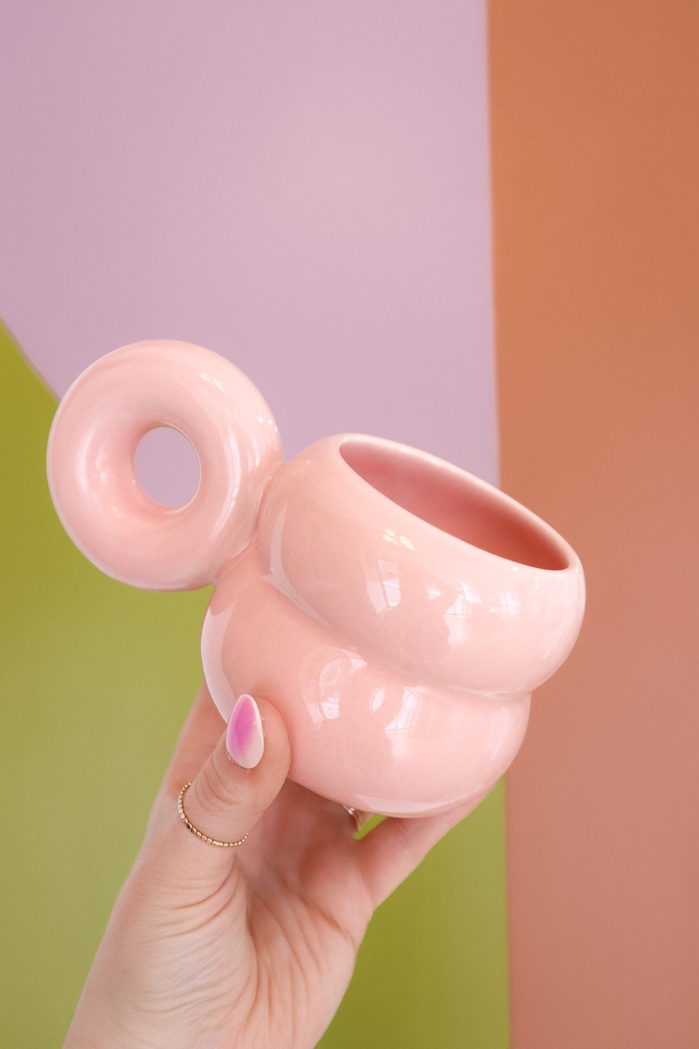 Blush Pink Donut Mug