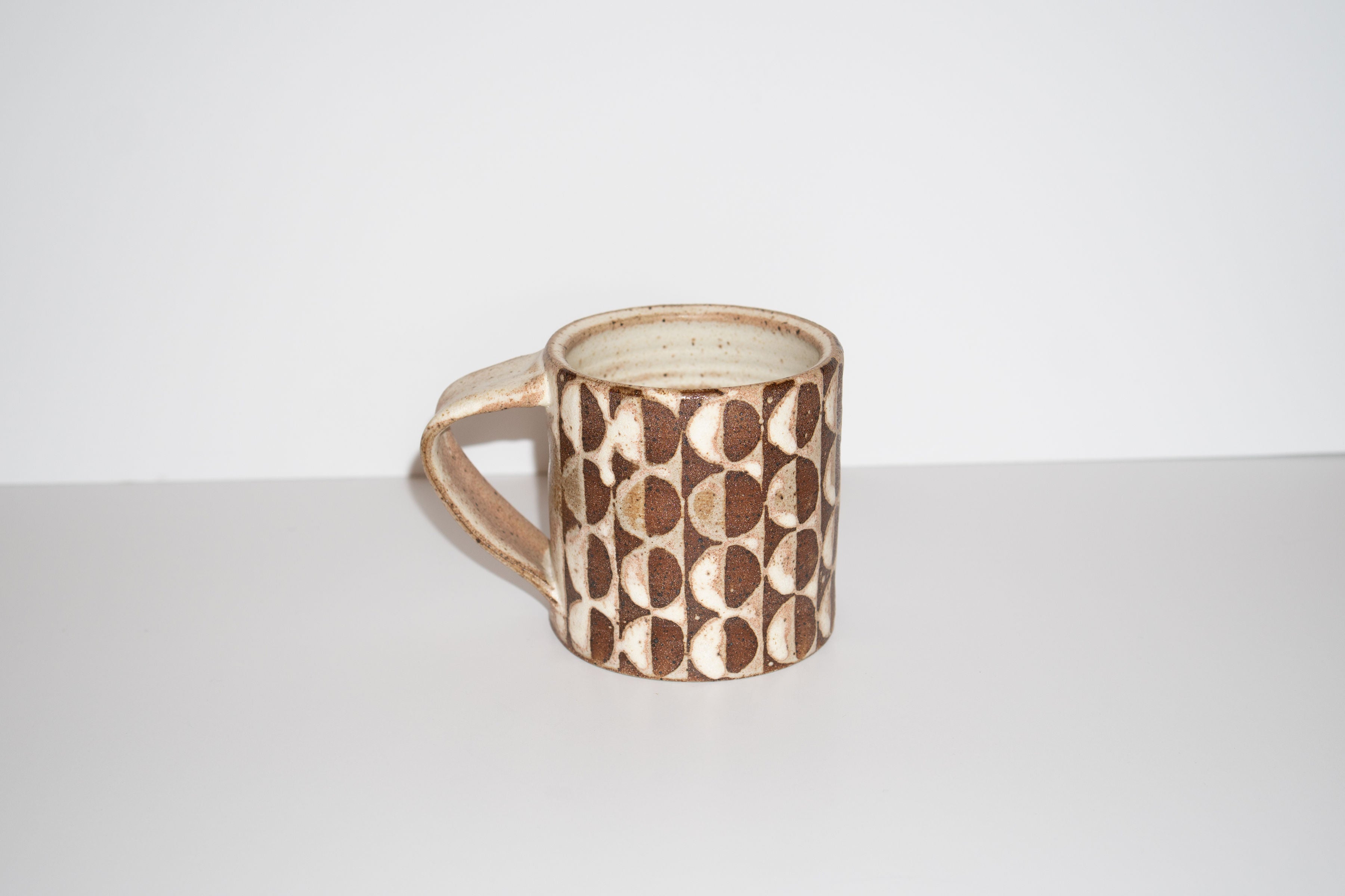 Patterned Stoneware Mug