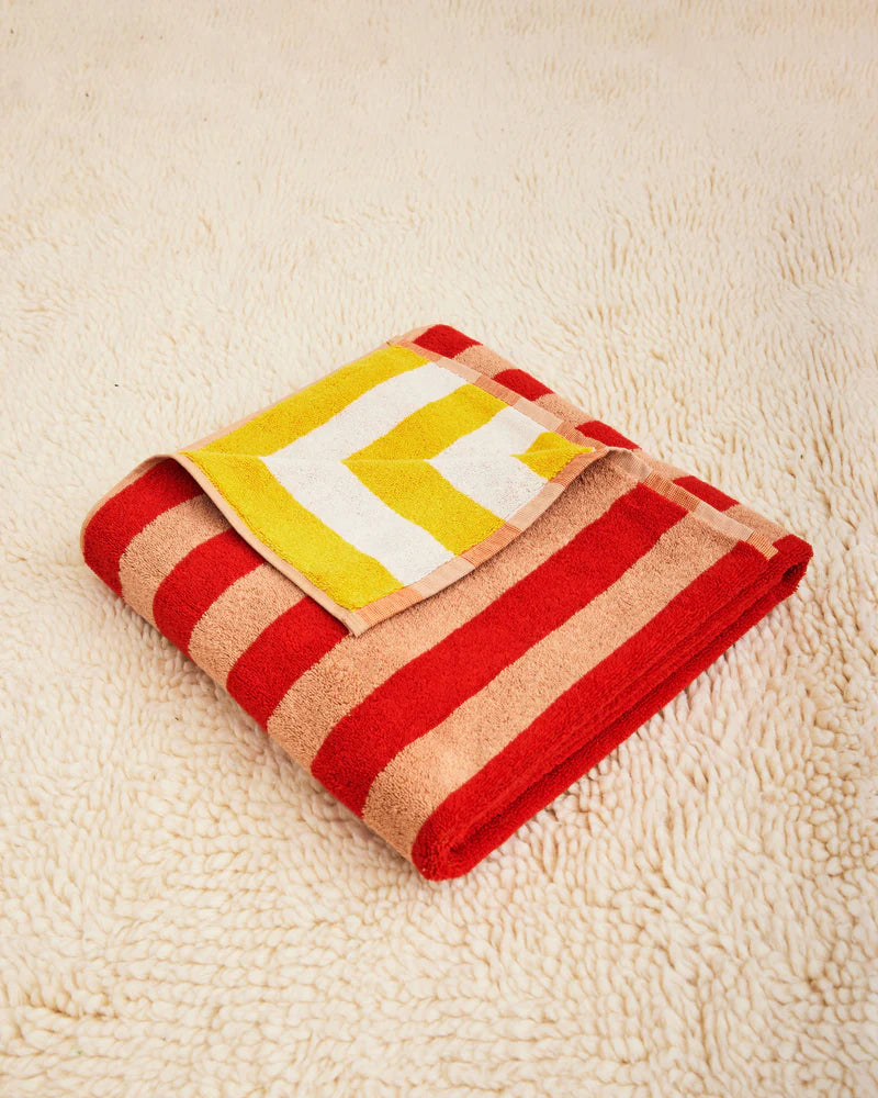 Earth Stripe Bath Towel - Desert