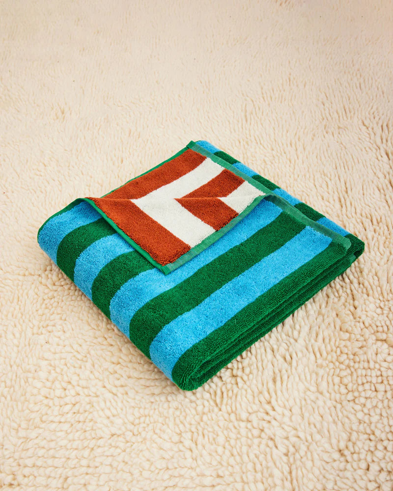 Earth Stripe Bath Towel - Field