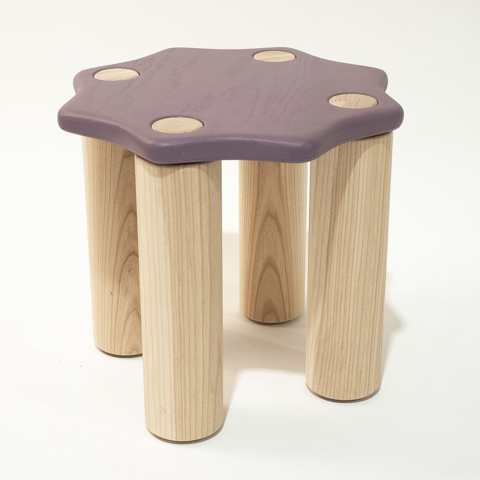 Squiggle Side Table | Purple