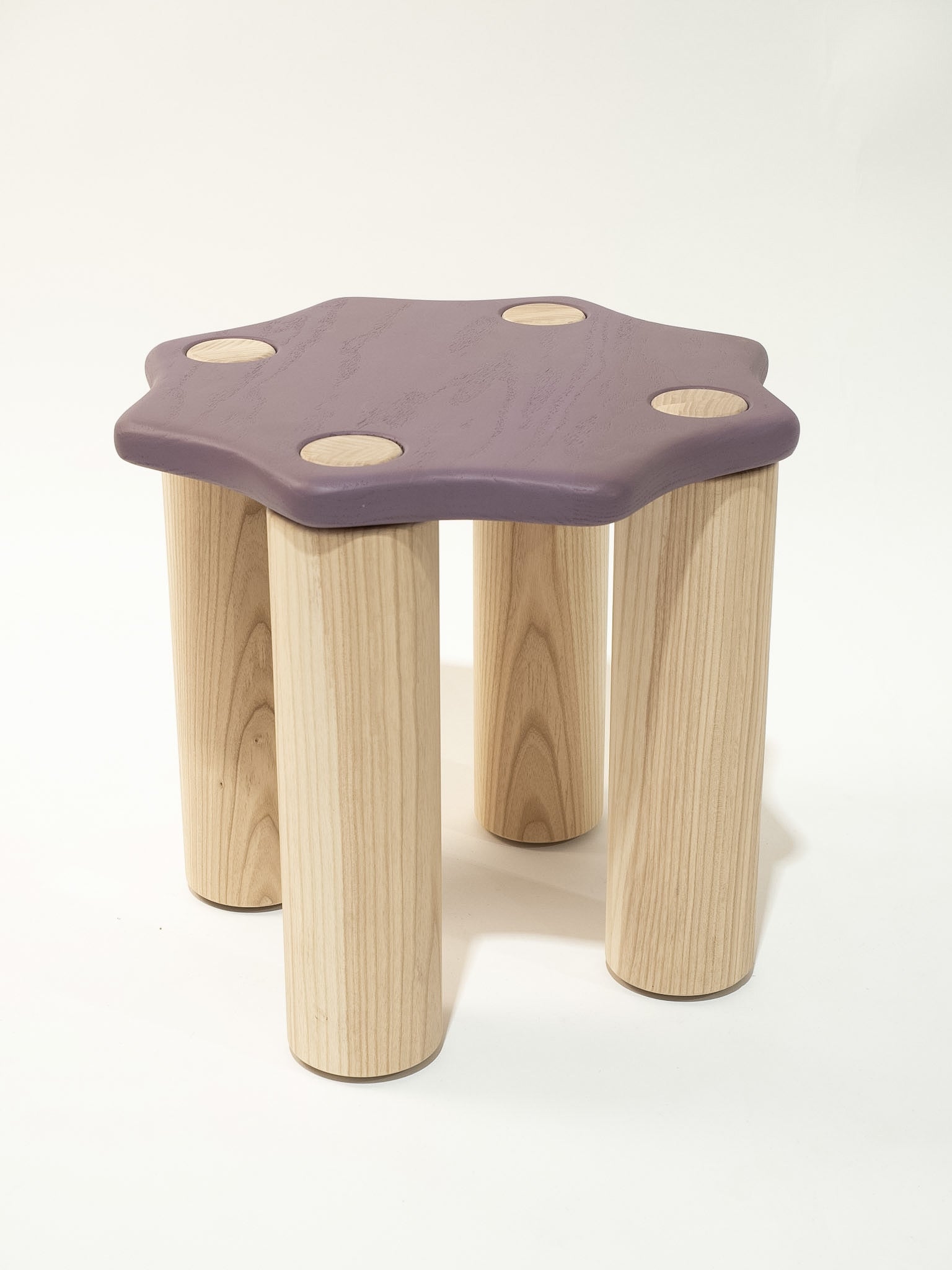 Squiggle Side Table | Purple