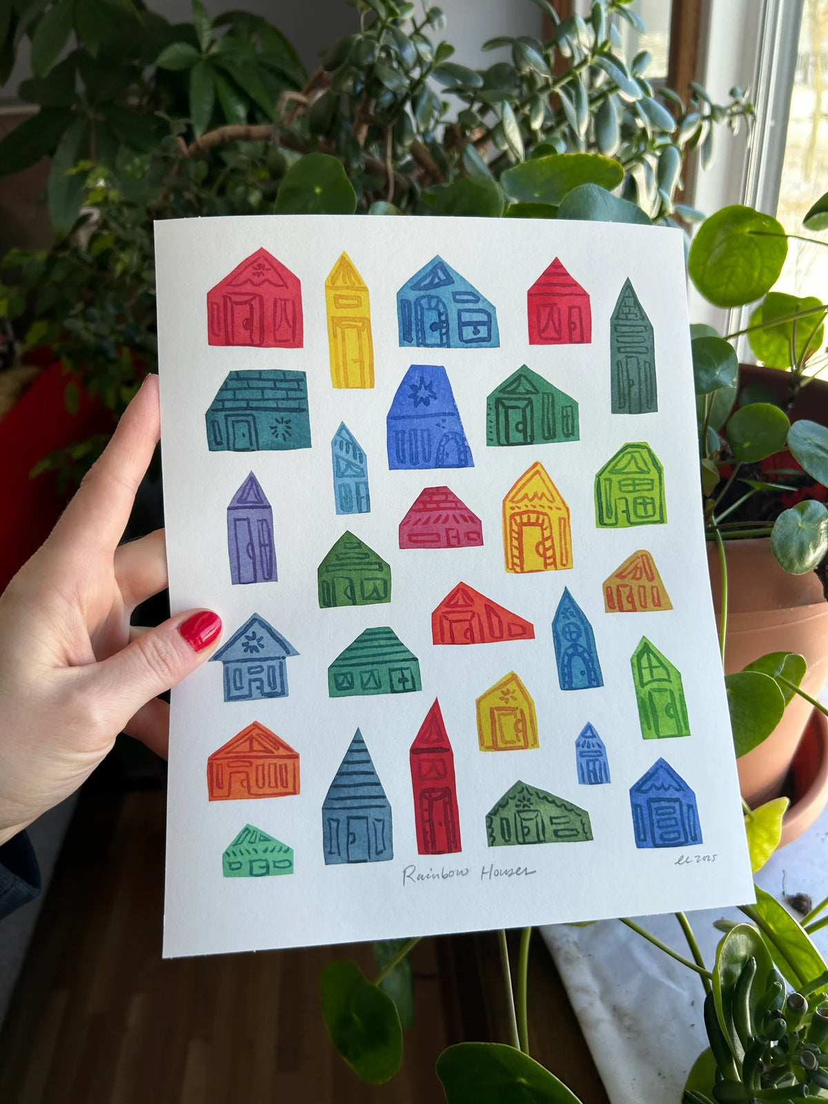 Rainbow Houses | Art Print